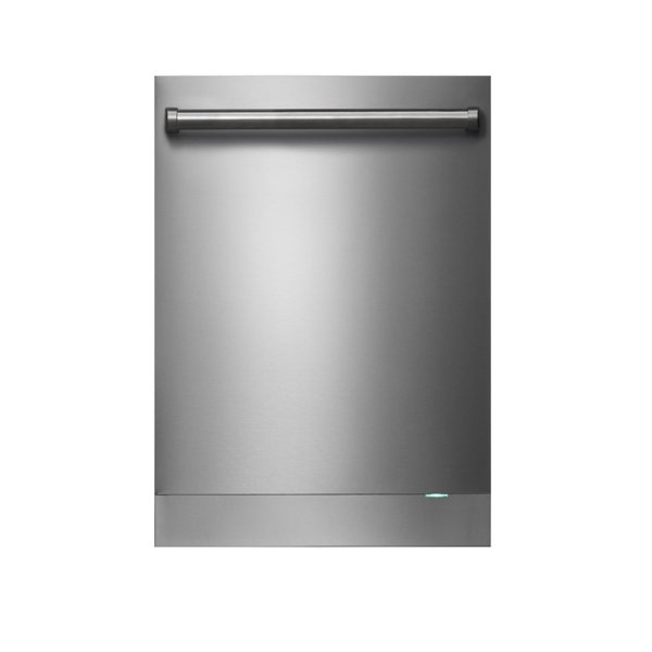 ASKO 24" 42 Decibel dBA Silver BuiltIn Dishwasher with Stainless Steel